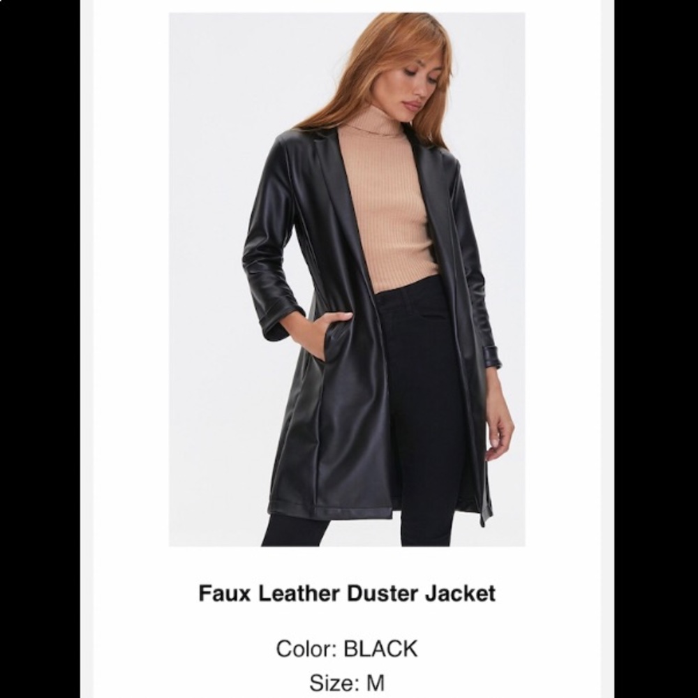 Faux Leather Jacket